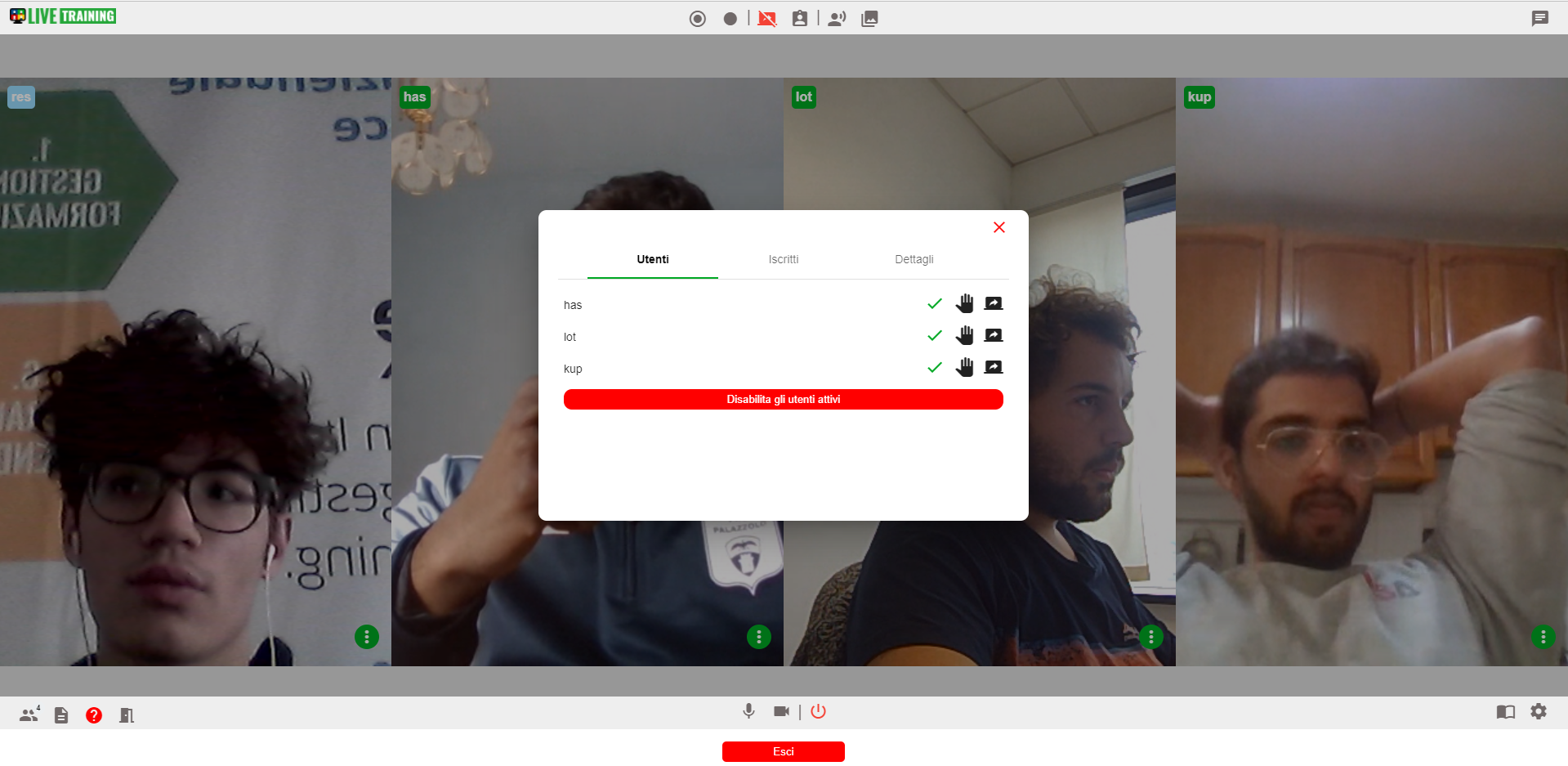 lezione in videoconferenza