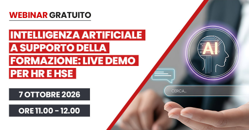 Webinar per HR e HSE: IA a supporto della formazione Articolo di eLearning News