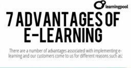 Top 7 e-Learning Advantages. Infographic