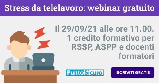 Stress da telelavoro domestico: webinar gratuito